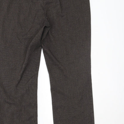 Womens UK Size 14 BHS Regular Fit  Brown Trousers
