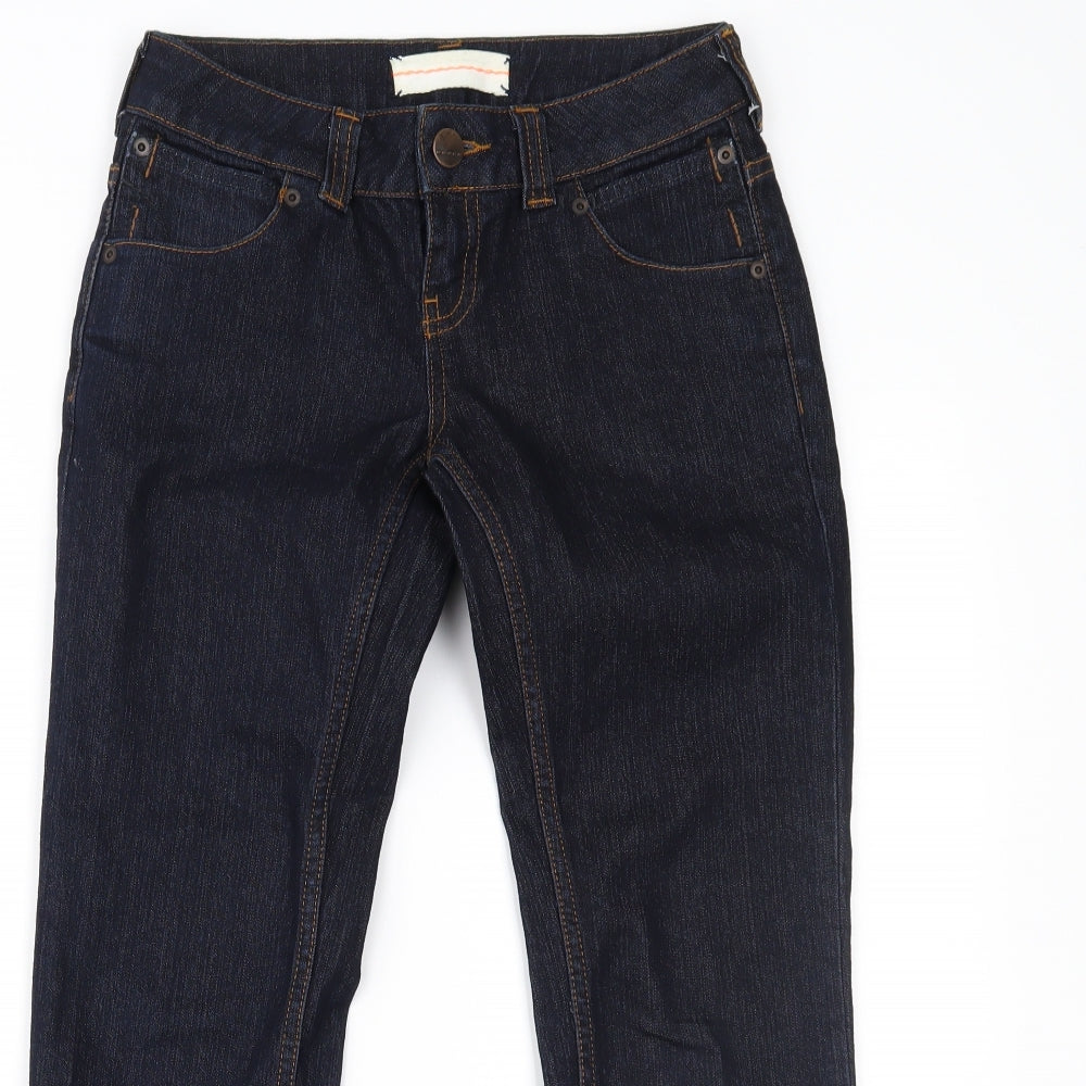 Topshop Womens Blue  Denim Cropped Jeans Size 25 in L23 in
