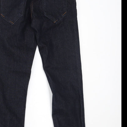 Topshop Womens Blue  Denim Cropped Jeans Size 25 in L23 in