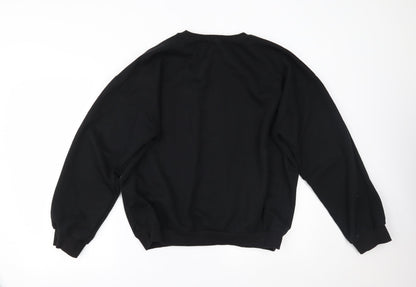 Boohoo Womens Black   Pullover Jumper Size M