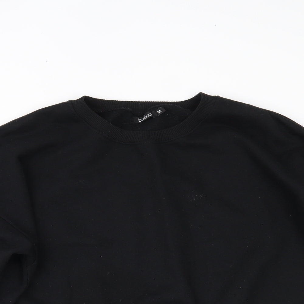 Boohoo Womens Black   Pullover Jumper Size M