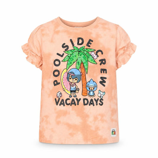 H&M Girls Orange   Basic T-Shirt Size 5-6 Years
