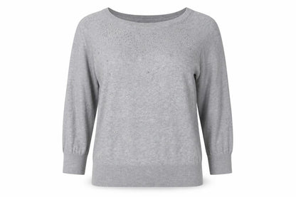 Womens UK Size 10 NEXT Grey Basic Blouse