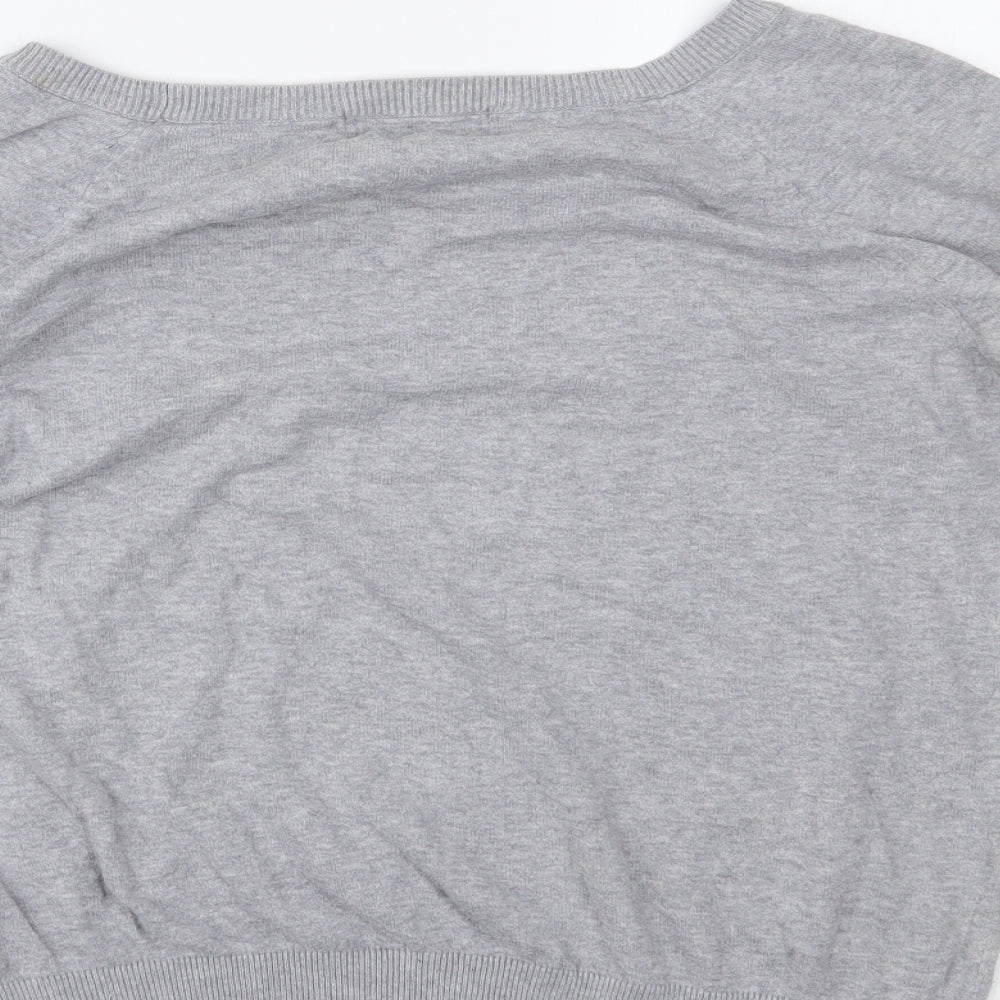 Womens UK Size 10 NEXT Grey Basic Blouse