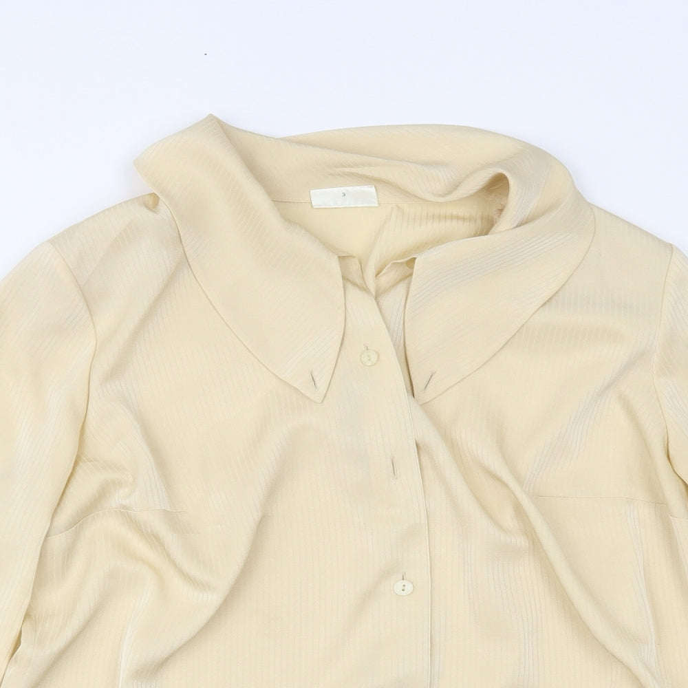 Womens UK Size 18 Sommermann Gold Basic Button-Up