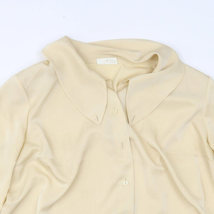 Womens UK Size 18 Sommermann Gold Basic Button-Up