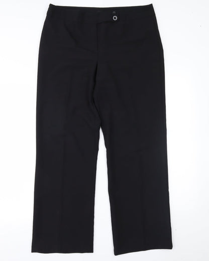 George Womens Black   Trousers  Size 14 L28 in