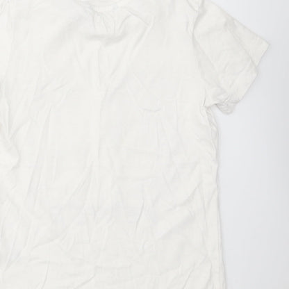 George Boys White   Basic T-Shirt Size 7-8 Years