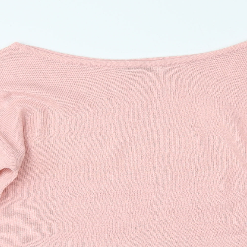 Womens UK Size 12 Nasty Gal Pink Pullover Jumper