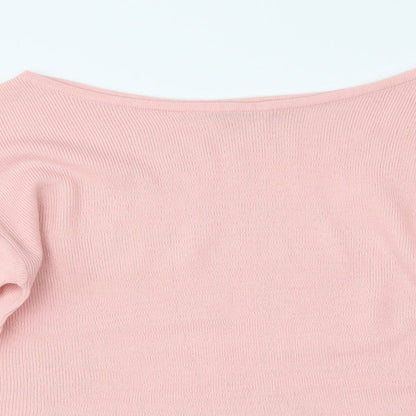 Womens UK Size 12 Nasty Gal Pink Pullover Jumper