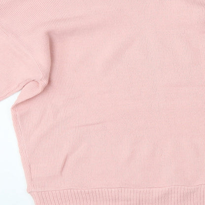 Womens UK Size 12 Nasty Gal Pink Pullover Jumper