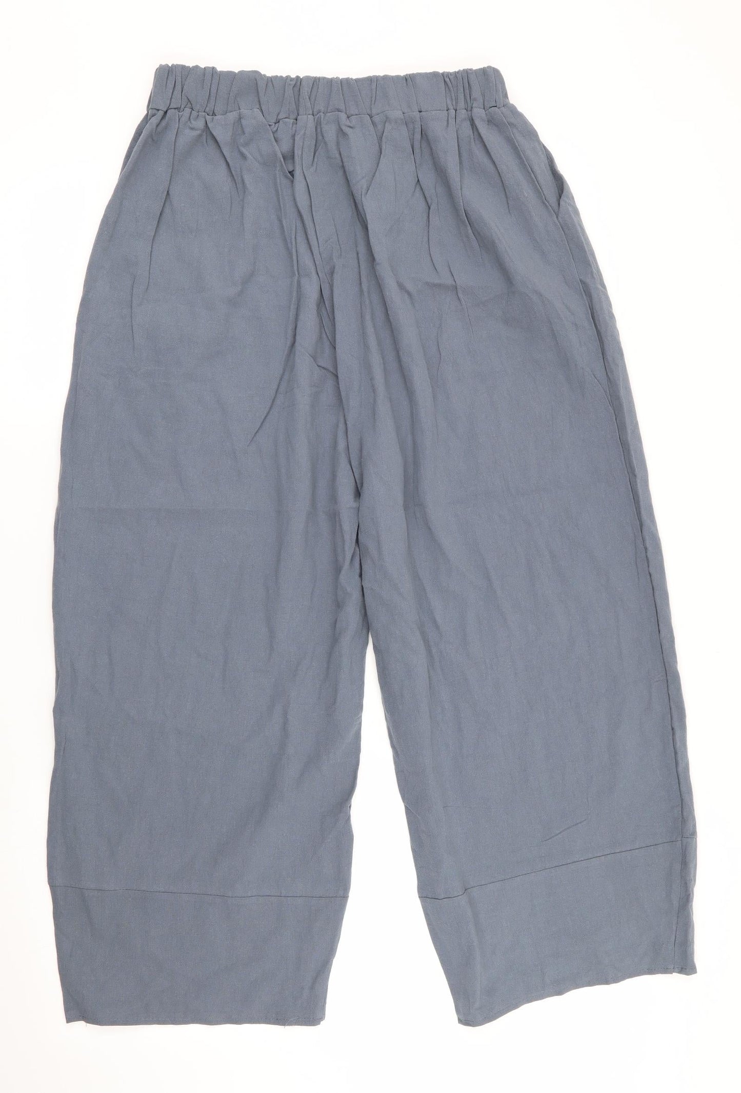 Womens UK Size 2XL Preworn Regular Fit Cropped Grey Trousers