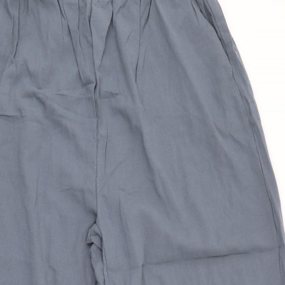 Womens UK Size 2XL Preworn Regular Fit Cropped Grey Trousers