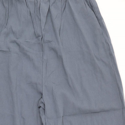 Womens UK Size 2XL Preworn Regular Fit Cropped Grey Trousers