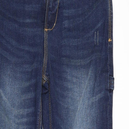 V by Very Girls Blue   Straight Jeans Size 12 Years - DISTRESSED