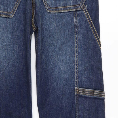 V by Very Girls Blue   Straight Jeans Size 12 Years - DISTRESSED