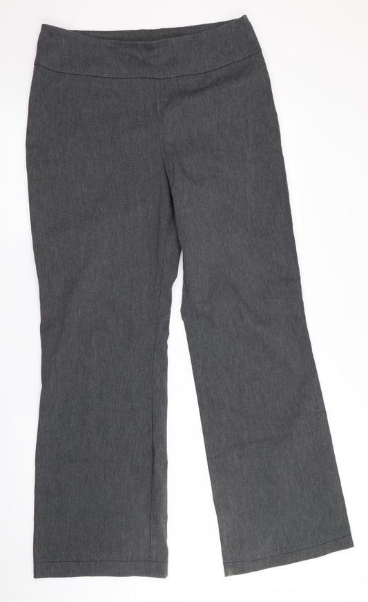 Womens UK Size 10 Denver Hayes Regular Fit  Grey Trousers