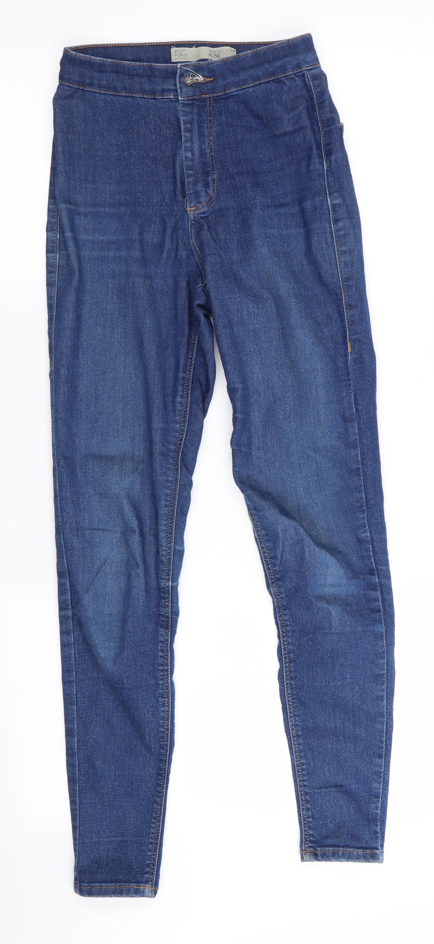 Mens UK Size 24 in Topshop Joni Regular Fit Skinny Blue Jeans
