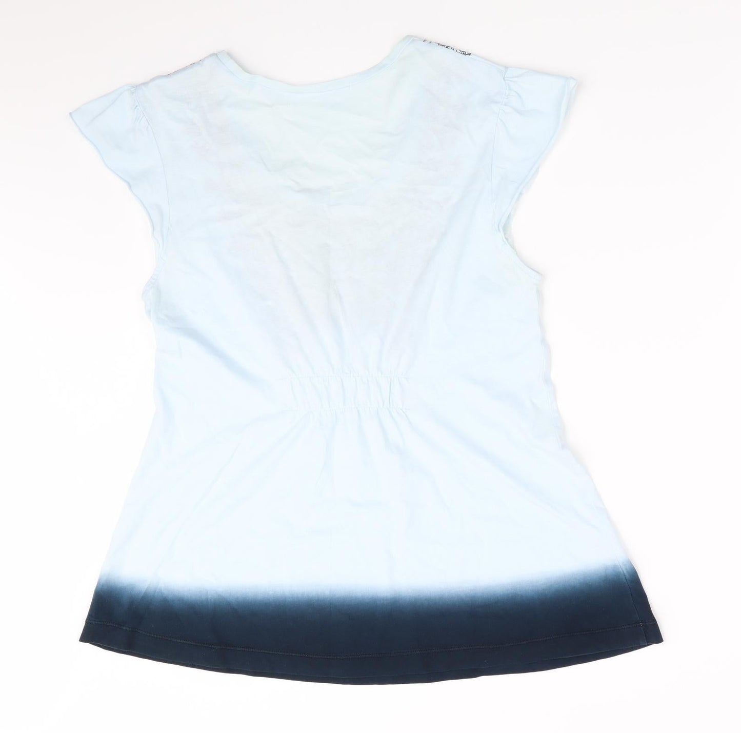 Womens UK Size  Preworn Blue Basic T-Shirt