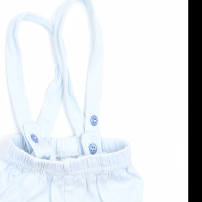 Nursery Time Baby Blue   Dungaree One-Piece Size Newborn  - Anchor Logo