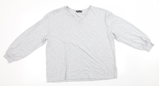 Womens UK Size 18 Marks and Spencer Silver Pullover Jumper