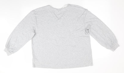Womens UK Size 18 Marks and Spencer Silver Pullover Jumper