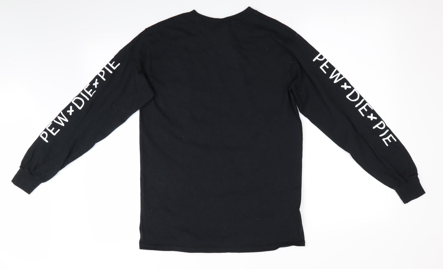 Mens UK Size S Gildan Black  T-Shirt