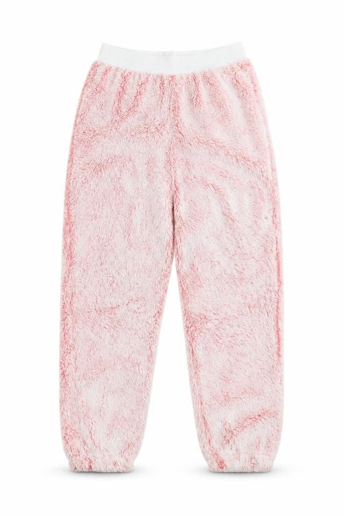 Lipsy London Girls Pink Solid   Pyjama Pants Size 9-10 Years  - Fluffy Pyjama pants