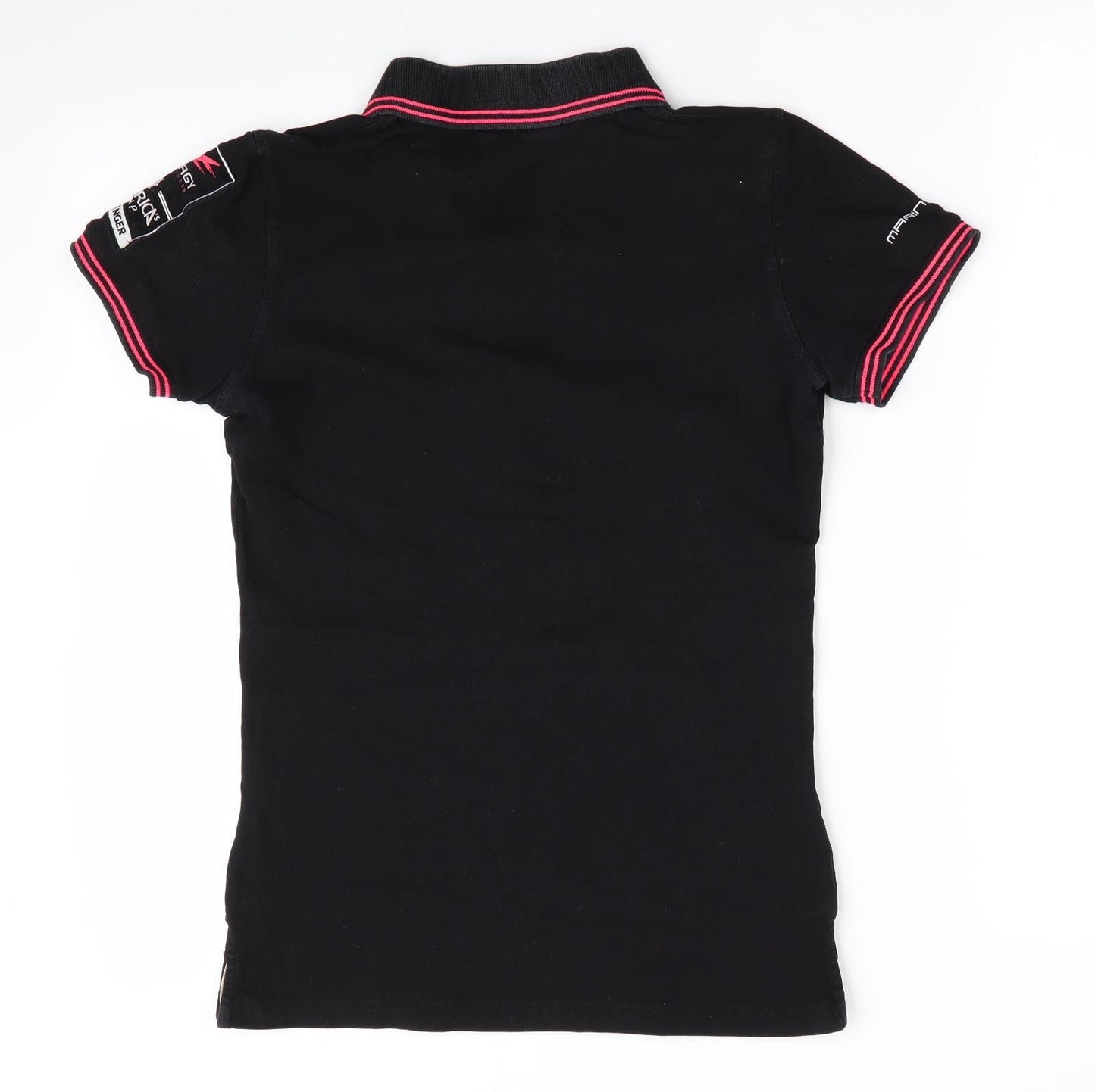 Marine Pool Womens Black   Basic Polo Size S  - Energy Team France