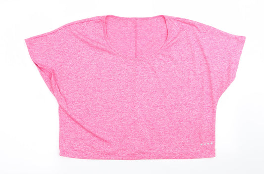 Womens UK Size M Matalan Red Basic T-Shirt