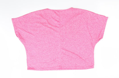 Womens UK Size M Matalan Red Basic T-Shirt