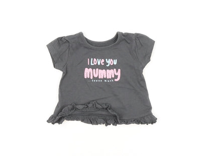 George Baby Grey   Basic Blouse Size 0-3 Months