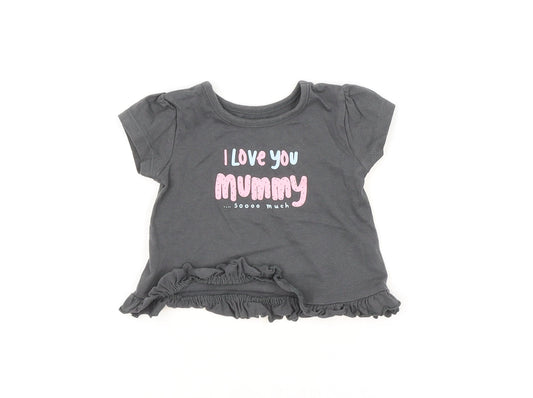 George Baby Grey   Basic Blouse Size 0-3 Months