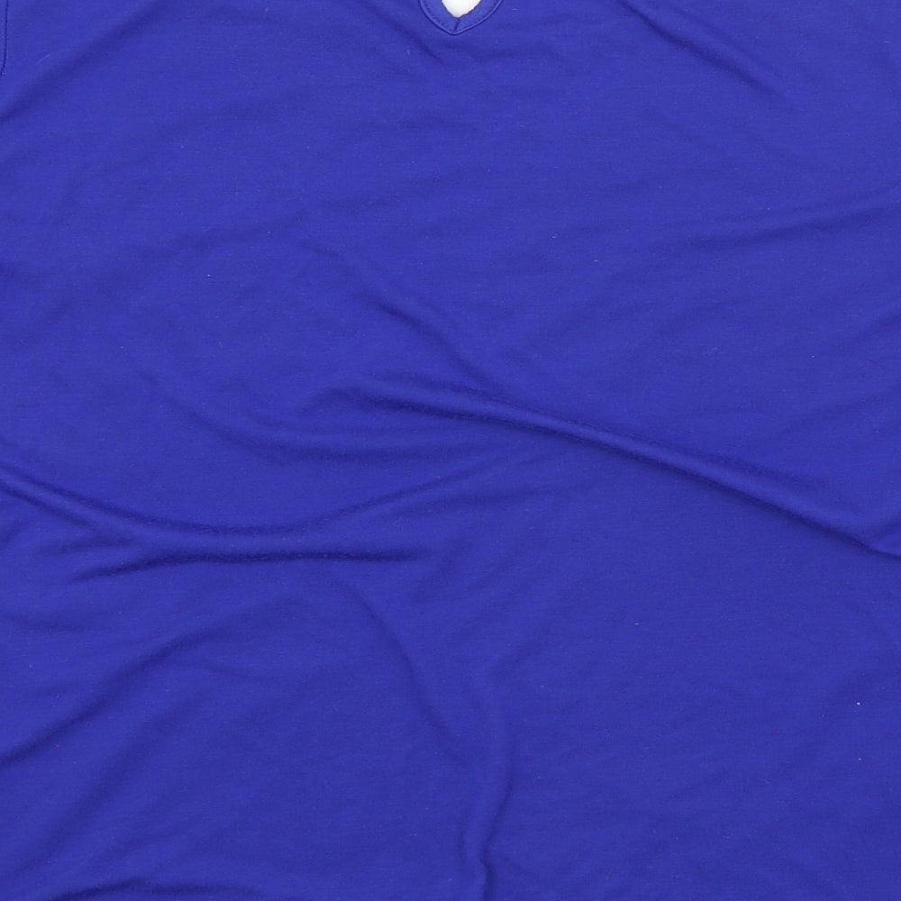 Womens UK Size 12 Dorothy Perkins Blue Basic Blouse
