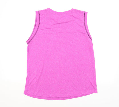 Womens UK Size 14 NEXT Pink Basic Tank