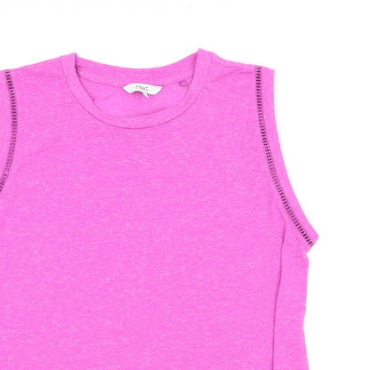 Womens UK Size 14 NEXT Pink Basic Tank