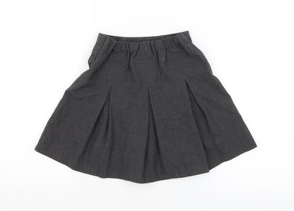 TU Girls Grey   A-Line Skirt Size 5 Years - SCHOOL WEAR