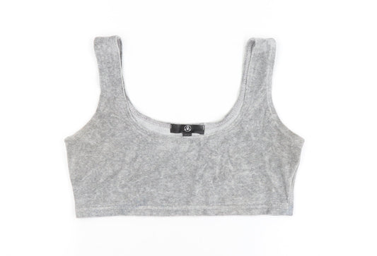 Missguided Womens Grey   Cropped Tank Size 10