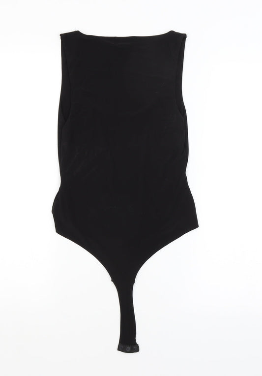 PRETTYLITTLETHING Womens Black   Unitard One-Piece Size 8