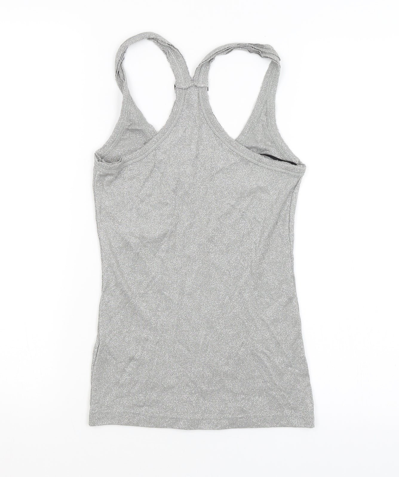 Womens UK Size 10 Warehouse Silver Basic Tank