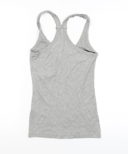Womens UK Size 10 Warehouse Silver Basic Tank