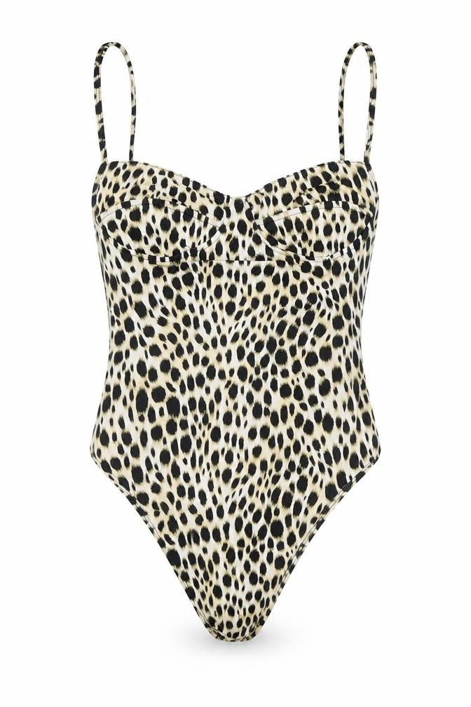Motel Womens Multicoloured Animal Print  Unitard One-Piece Size S