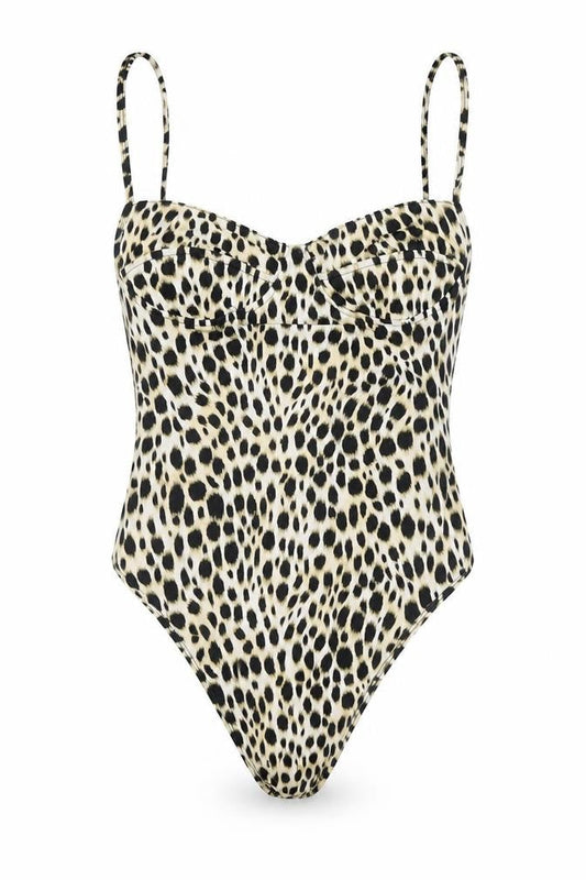 Motel Womens Multicoloured Animal Print  Unitard One-Piece Size S