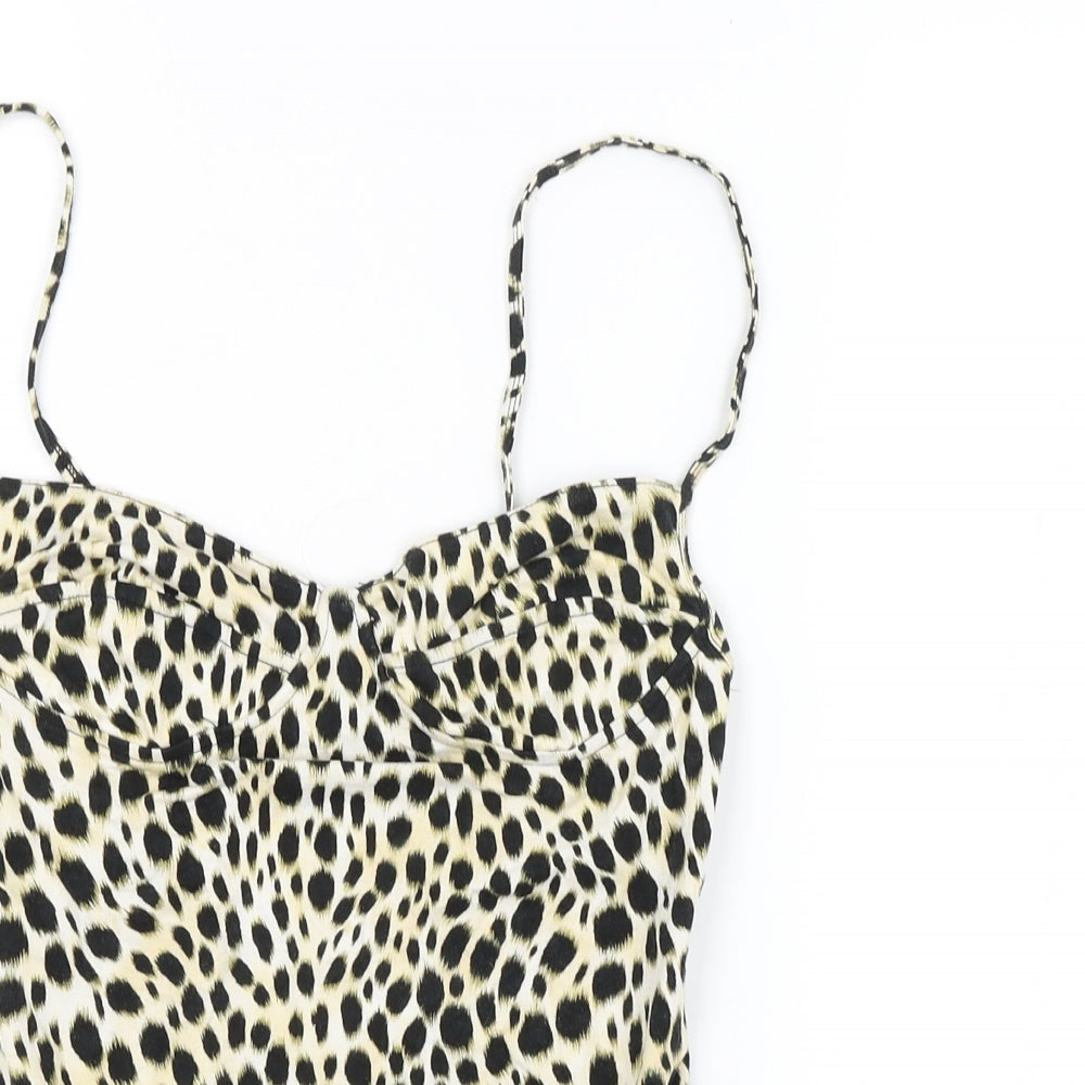 Motel Womens Multicoloured Animal Print  Unitard One-Piece Size S