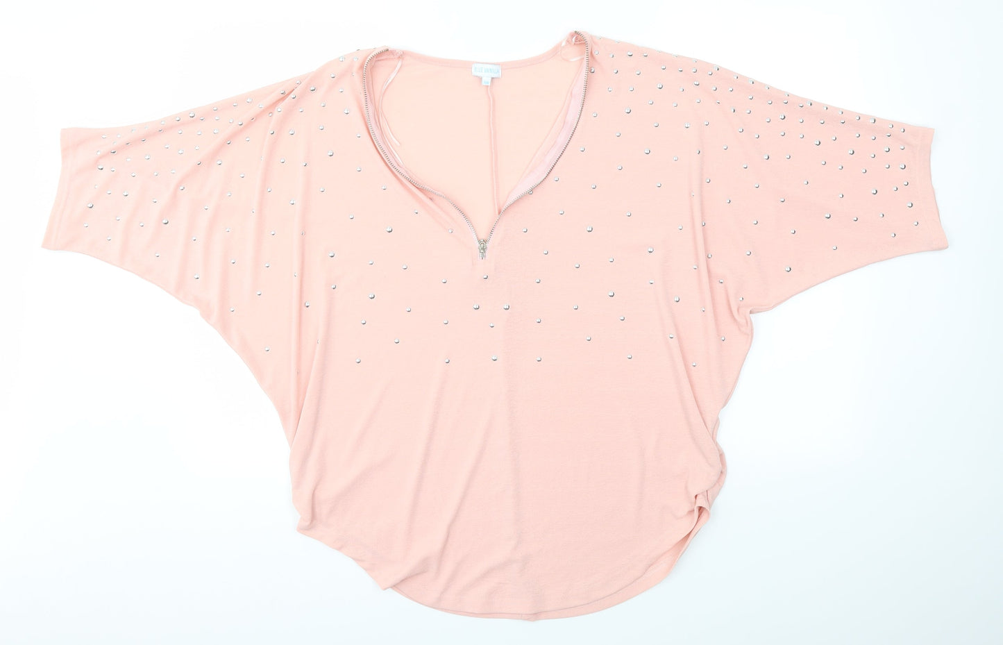 Womens UK Size S BLUE VANILLA Pink Pullover Jumper