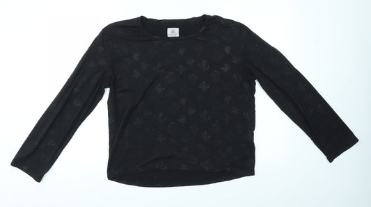 Womens UK Size M CHELSEA PEERS Black Basic T-Shirt