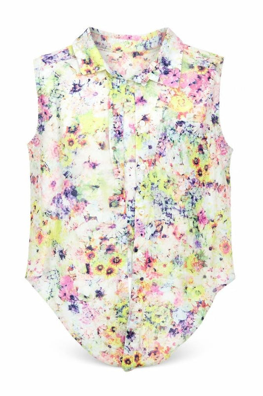 H&M Girls Multicoloured Floral  Basic Blouse Size 12-13 Years