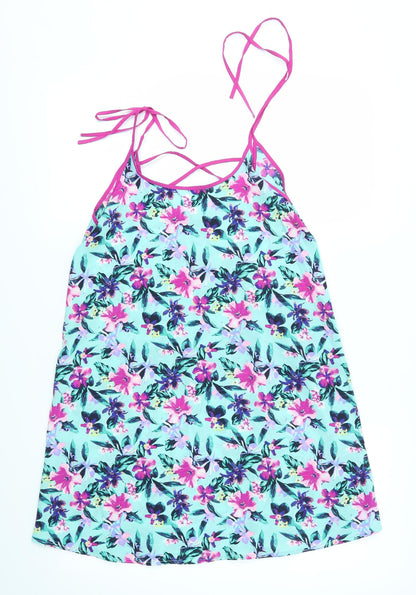 Primark Womens Multicoloured Floral  Tank Dress  Size S