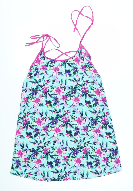 Primark Womens Multicoloured Floral  Tank Dress  Size S