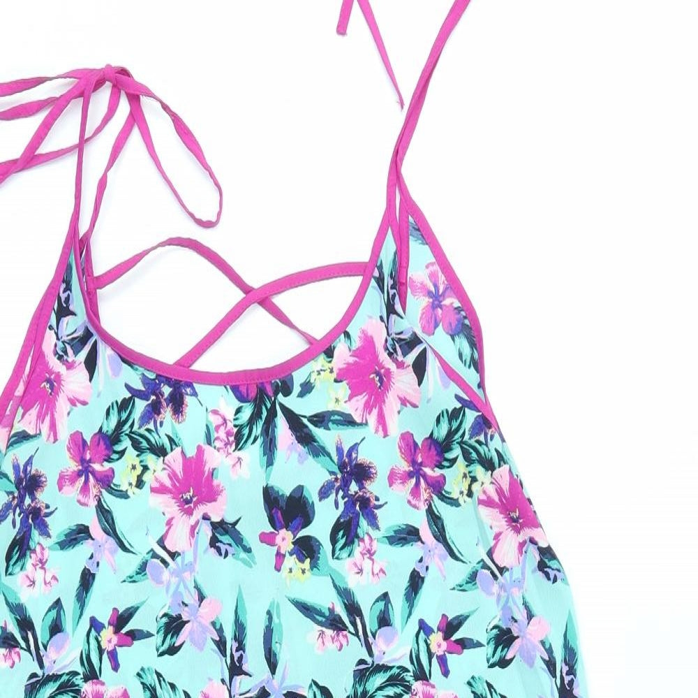 Primark Womens Multicoloured Floral  Tank Dress  Size S